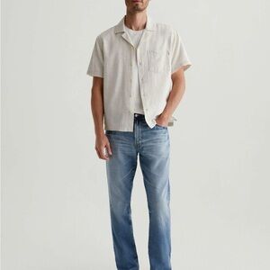 Ag Adriano Goldschmied Blue Straight Jeans